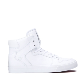 Supra VAIDER Høye Sneakers Dame Hvite/Hvite | NO-71923